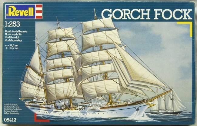 Revell 1/253 Gorch Fock Training Sailing Ship, 05412 plastic model kit